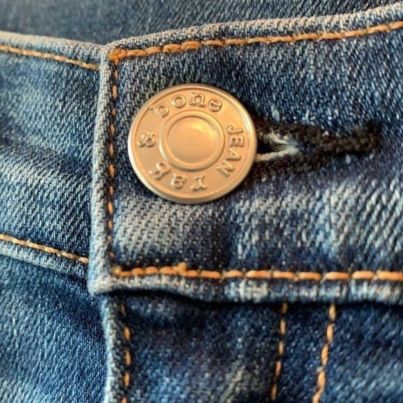 Rag & Bone Blue Ankle Zip Jeans Distressed Skinny Women’s Size 25 - Picture 6 of 16